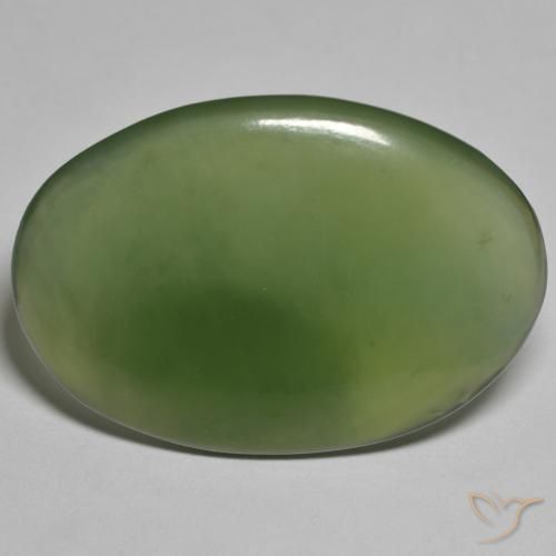 29.48ct Natürlicher dunkelgrün Serpentin, Oval, Lichtdurchlässig