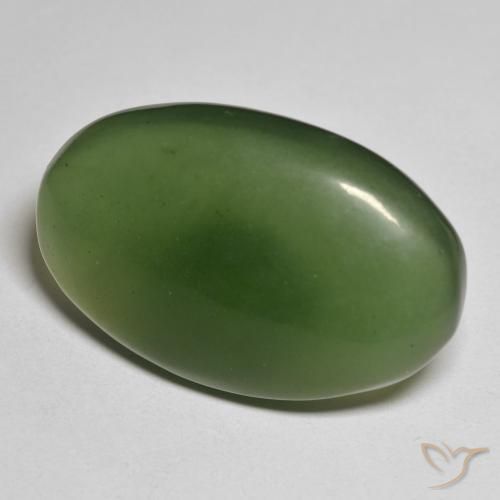 9,17 ctw natürlicher dunkelgrün Serpentin, Oval, Lichtdurchlässig
