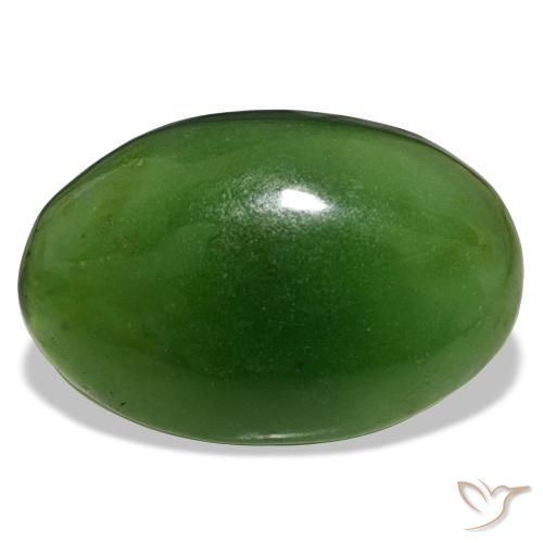 11,27 ctw natürlicher grüner Serpentin, Oval Schliff, Transparent