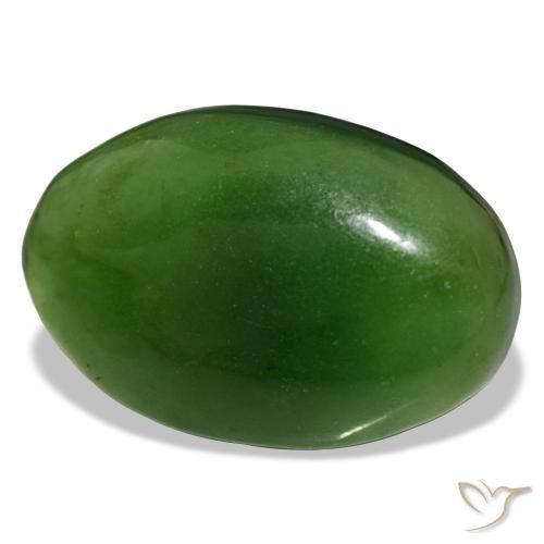 11,27 ctw natürlicher grüner Serpentin, Oval Schliff, Transparent