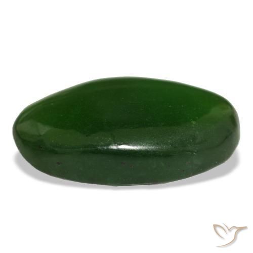 11,27 ctw natürlicher grüner Serpentin, Oval Schliff, Transparent