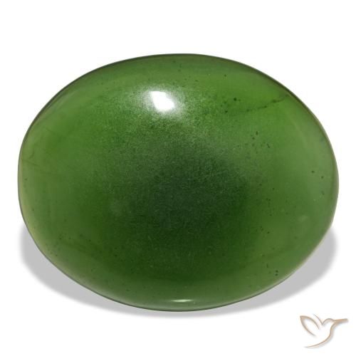 19.15ct Grüner Serpentin, Oval, Transparent