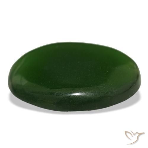 19,15 ctw natürlicher grüner Serpentin, Oval Schliff, Transparent