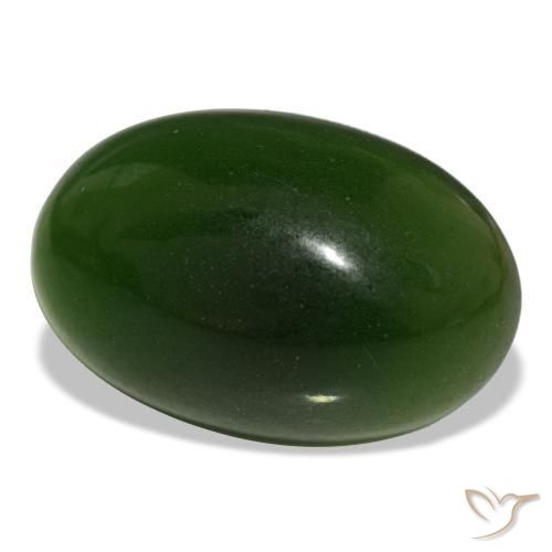 15,11 ctw natürlicher grüner Serpentin, Oval Schliff, Transparent