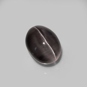 5,20 ctw natürlicher brauner Sillimanite Cat's Eye, Oval Schliff, Lichtdurchlässig
