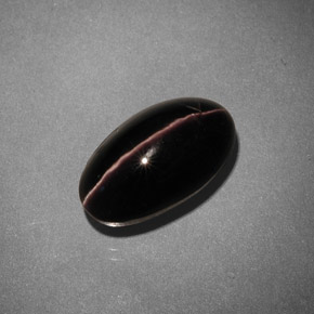 5,42 ctw natürlicher brauner Sillimanite Cat's Eye, Oval Schliff, Lichtundurchlässig