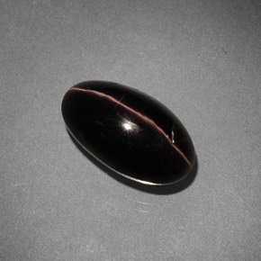 5,42 ctw natürlicher brauner Sillimanite Cat's Eye, Oval Schliff, Lichtundurchlässig