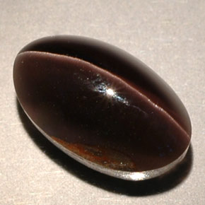 4,63 ctw natürlicher brauner Sillimanite Cat's Eye, Transparent, Transparent / Lichtdurchlässig