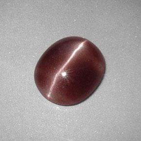 9,17 ctw natürlicher Deep Reddish Brown Sillimanit-Katzenauge, Oval Schliff, Lichtundurchlässig