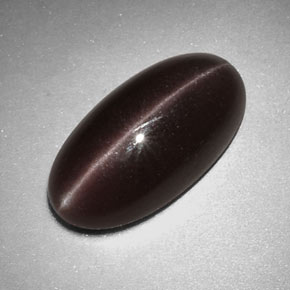 7,07 ctw natürlicher brauner Sillimanite Cat's Eye, Oval Schliff, Lichtundurchlässig