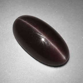 7,07 ctw natürlicher brauner Sillimanite Cat's Eye, Oval Schliff, Lichtundurchlässig