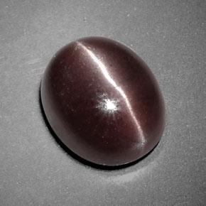 3,85 ctw natürlicher brauner Sillimanite Cat's Eye, Oval Schliff, Lichtundurchlässig