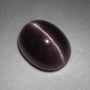 2,88 ctw natürlicher brauner Sillimanite Cat's Eye, Oval Schliff, Lichtundurchlässig