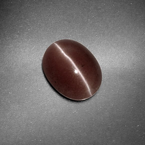 1,59 ctw natürlicher brauner Sillimanite Cat's Eye, Oval Schliff, Lichtdurchlässig