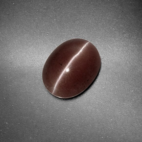 1,59 ctw natürlicher brauner Sillimanite Cat's Eye, Oval Schliff, Lichtdurchlässig