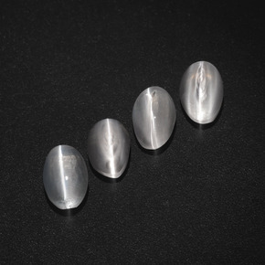  ct natürliche smoky Sillimanite Cat's Eye-Edelsteine, Oval Schliff, Lichtdurchlässig