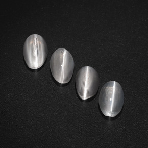  ct natürliche smoky Sillimanite Cat's Eye-Edelsteine, Oval Schliff, Lichtdurchlässig