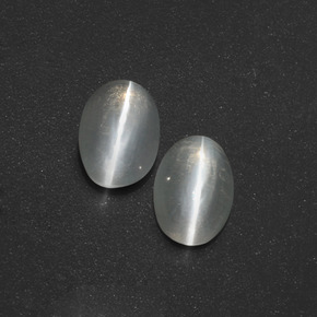  ct natürliche smoky Sillimanite Cat's Eye-Edelsteine, Oval Schliff, Lichtdurchlässig