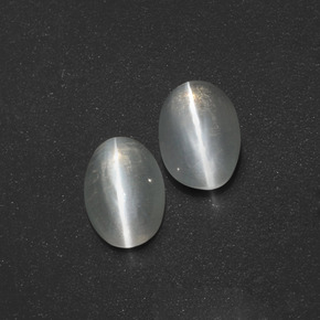  ct natürliche smoky Sillimanite Cat's Eye-Edelsteine, Oval Schliff, Lichtdurchlässig