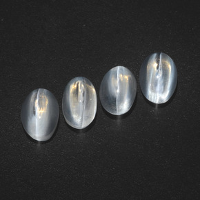 4.50 ct natürliche Rauch Sillimanit-Katzenauge-Edelsteine, Oval Schliff, Lichtdurchlässig