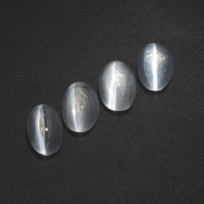  ct natürliche Rauch Sillimanit-Katzenauge-Edelsteine, Oval Schliff, Lichtdurchlässig