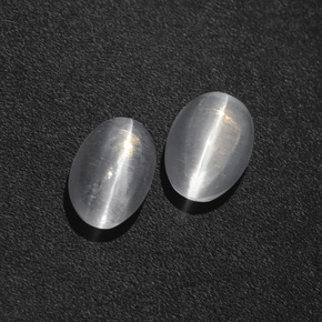  ct natürliche Rauch Sillimanit-Katzenauge-Edelsteine, Oval Schliff, Lichtdurchlässig