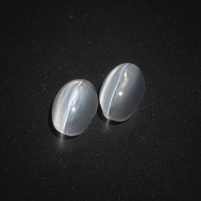 ct natürliche smoky Sillimanite Cat's Eye-Edelsteine, Oval Schliff, Lichtdurchlässig