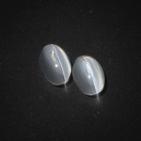  ct natürliche smoky Sillimanite Cat's Eye-Edelsteine, Oval Schliff, Lichtdurchlässig