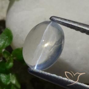 9,17 ctw natürlicher Weiß Sillimanit-Katzenauge, Oval, Transparent