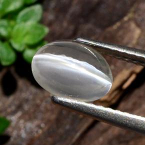 9,17 ctw natürlicher Rauch Sillimanit-Katzenauge, Oval Schliff, Transparent