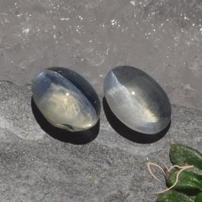 2.49 ct natürliche klar Sillimanit-Katzenauge-Edelsteine, Oval, Lichtdurchlässig