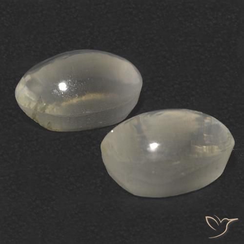 2.78 ct natürliche Warmweiß Sillimanit-Katzenauge-Edelsteine, Oval, Transparent