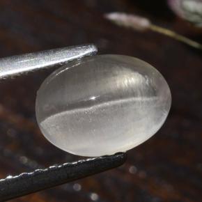 9,17 ctw natürlicher Rauch Sillimanit-Katzenauge, Oval Schliff, Transparent