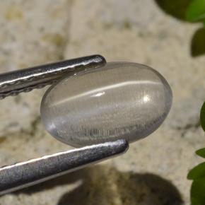 9,17 ctw natürlicher Rauch Sillimanit-Katzenauge, Oval Schliff, Transparent