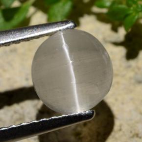 9,17 ctw natürlicher Rauch Sillimanit-Katzenauge, Rund Schliff, Transparent