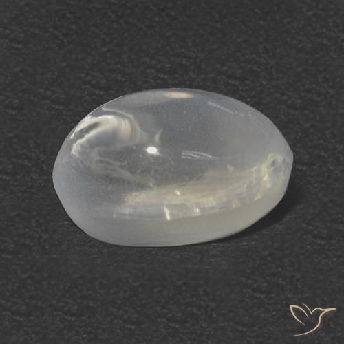 9,17 ctw natürlicher Klares Weiß Sillimanit-Katzenauge, Oval, Transparent