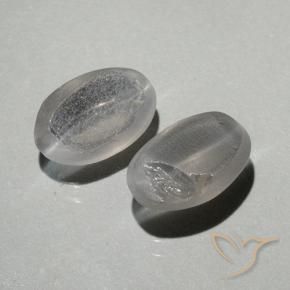 1.90 ct natürliche Warmweiß Sillimanit-Katzenauge-Edelsteine, Oval, Transparent