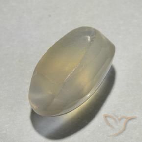 9,17 ctw natürlicher hellgelb Sillimanit-Katzenauge, Oval, Transparent