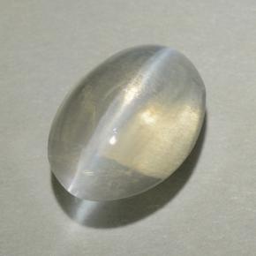 9,17 ctw natürlicher Rauch Sillimanit-Katzenauge, Oval Schliff, Transparent