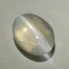 9,17 ctw natürlicher Rauch Sillimanit-Katzenauge, Oval Schliff, Transparent