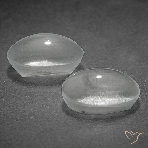 2.41 ct natürliche Weiß Sillimanit-Katzenauge-Edelsteine, Oval, Transparent