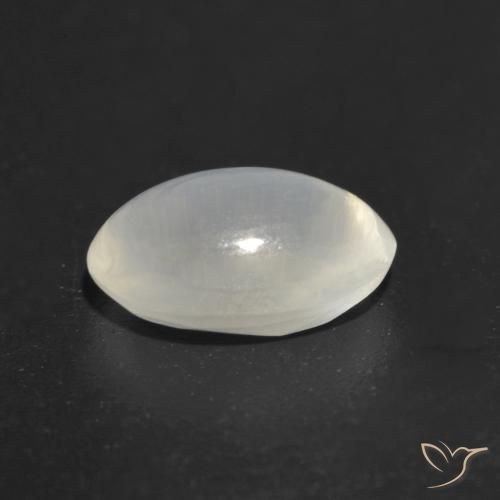 9,17 ctw natürlicher Weiß Sillimanit-Katzenauge, Oval, Transparent