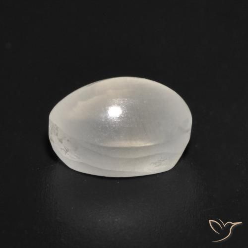 9,17 ctw natürlicher Weiß Sillimanit-Katzenauge, Oval, Transparent