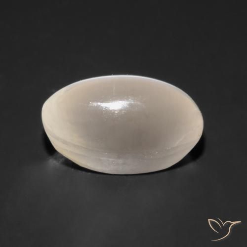 9,17 ctw natürlicher Sehr helles Grau Sillimanit-Katzenauge, Oval, Transparent