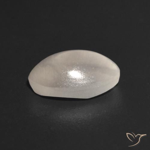 9,17 ctw natürlicher Sehr helles Grau Sillimanit-Katzenauge, Oval, Transparent