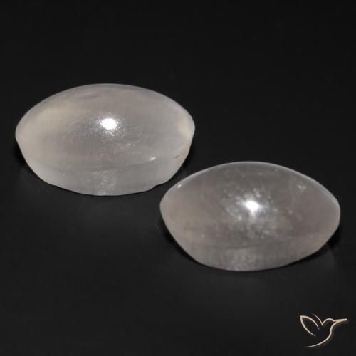 1.70 ct natürliche Sehr helles Grau Sillimanit-Katzenauge-Edelsteine, Oval, Transparent