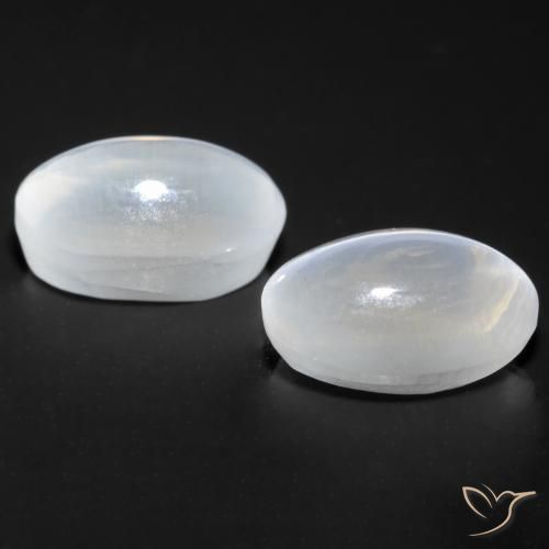 2.23 ct natürliche Weiß Sillimanit-Katzenauge-Edelsteine, Oval, Transparent