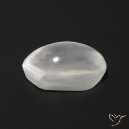 9,17 ctw natürlicher Sehr helles Grau Sillimanit-Katzenauge, Oval, Transparent