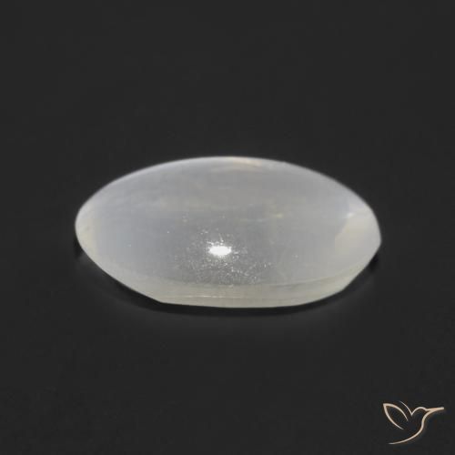 9,17 ctw natürlicher Sehr helles Grau Sillimanit-Katzenauge, Oval, Transparent