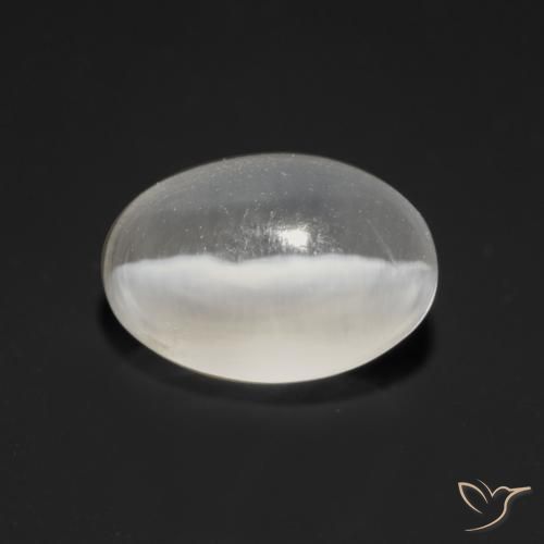 1.19ct Natürlicher Weiß Sillimanit-Katzenauge, Oval, Transparent